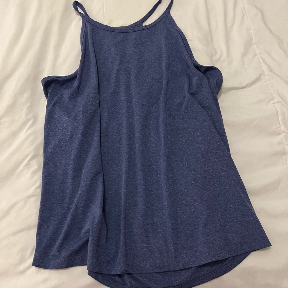 Women's Blue Sleeveless Top